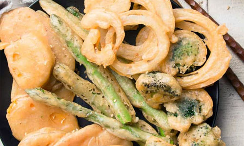Vegetable Tempura with dipping sauce